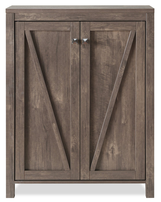 Armoire de rangement pour chaussures Levi de 31 po - noisette