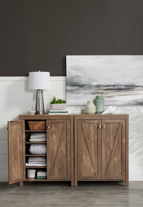 Armoire de rangement pour chaussures Levi de 31 po - noisette