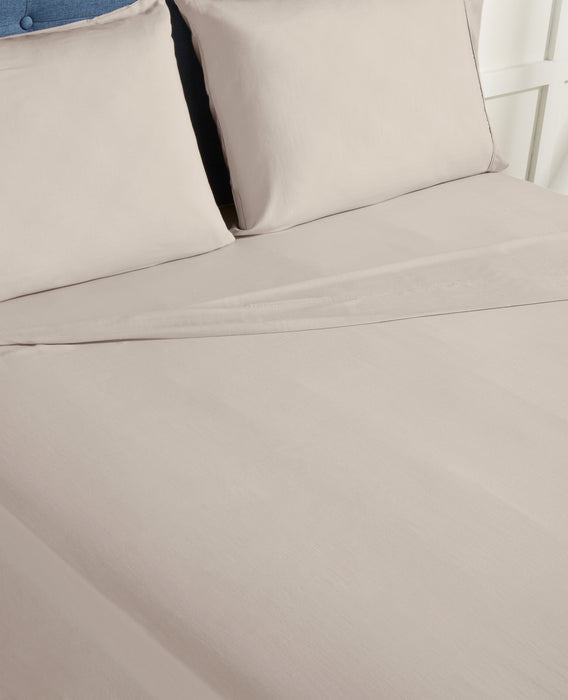 Ensemble de draps haute performance Hyper-LinenMC de BEDGEAR 4 pièces pour grand lit - beige