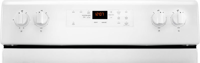 Cuisinière électrique Maytag de 5,3 pi³ avec technologie AquaLiftMD et autonettoyage - blanche - YMER6600FW