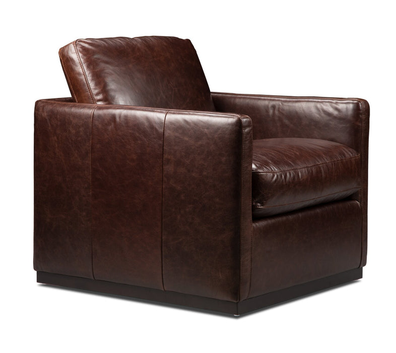 Fauteuil d’appoint Lucca - Chocolat 