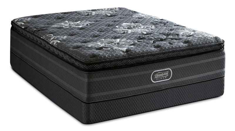 Ensemble matelas semi-ferme à plateau-coussin épais Devotion Beautyrest Black pour grand lit