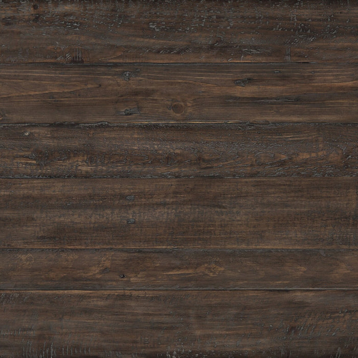 Table de salon rustique Madison de 50 po avec rangement et tablette - bois gris-brun