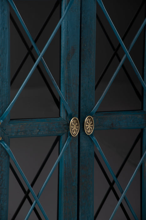 Armoire décorative Makati de 38 po - bleue