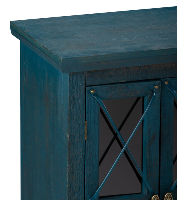 Armoire décorative Makati de 38 po - bleue