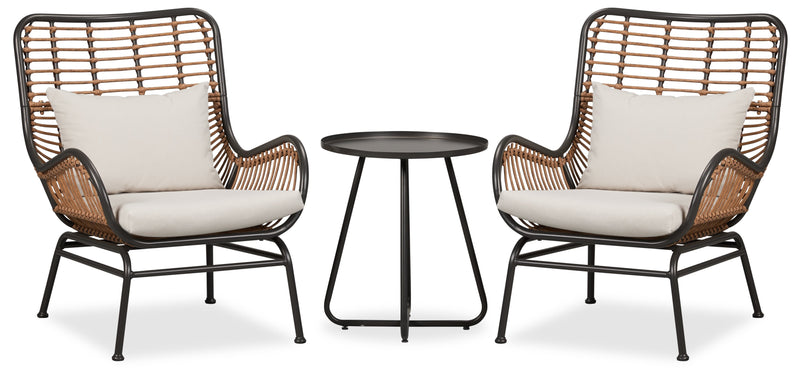 Coin-repas pour la terrasse Maki 3 pièces