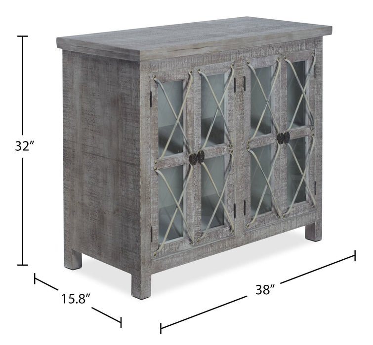 Armoire décorative Makati de 38 po - crème