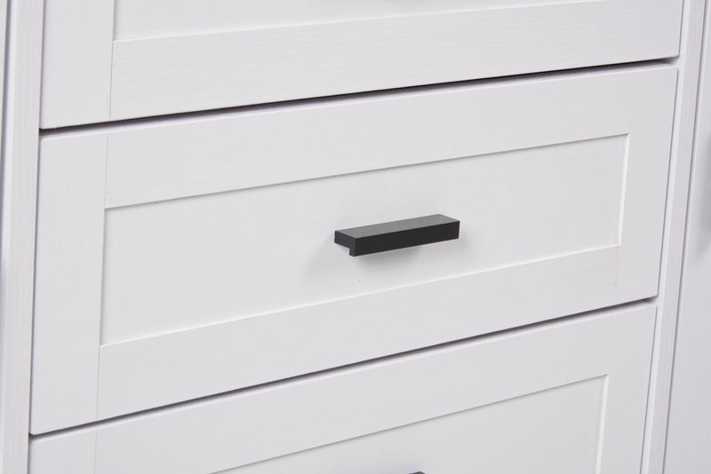 Meuble pour téléviseur Melody de 60 po avec rangement et système de gestion des câbles pour téléviseurs jusqu’à 65 po - blanc