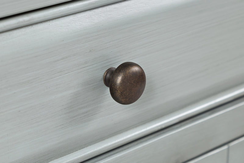 Armoire décorative Marseille de 32 po avec tiroir - gris antique