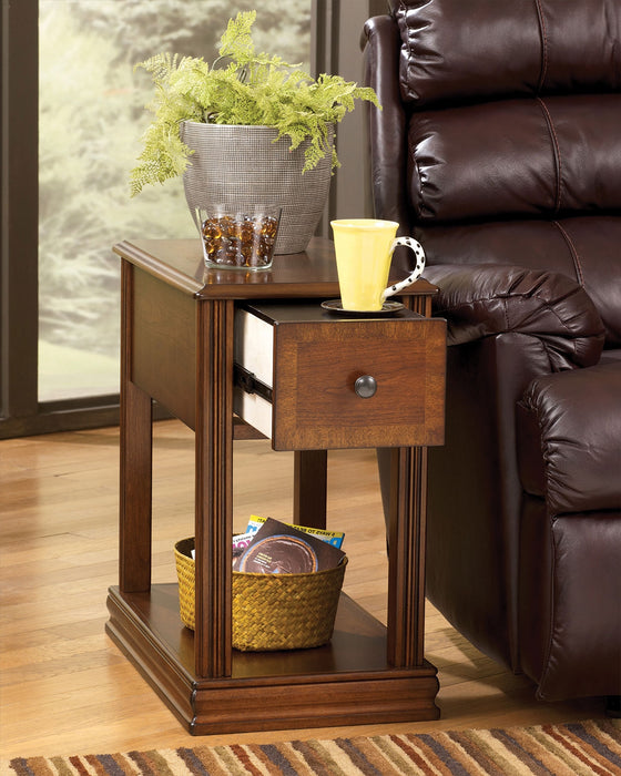Table d'appoint Sydney de 13 po avec tiroir - cerisier