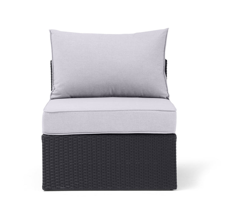 Fauteuil sans accoudoirs Minnesota pour la terrasse - gris