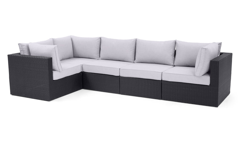 Ensemble Minnesota 5 pièces pour la terrasse - gris