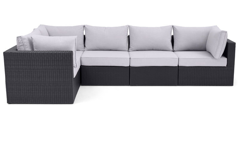 Ensemble Minnesota 5 pièces pour la terrasse - gris