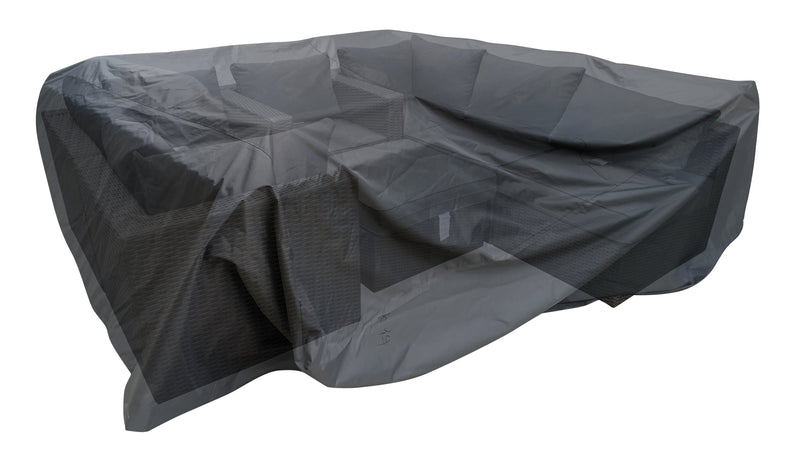 Housse pour ensembles Morris 7 pièces et 10 pièces pour la terrasse à l’extérieur, résistante à l’eau et à la poussière - grise