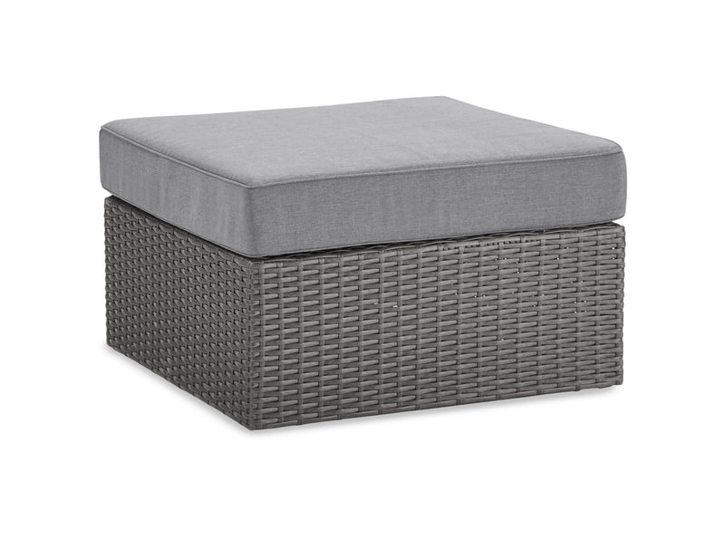 Ensemble Morris 10 pièces pour la terrasse à l’extérieur - osier en résine tressé à la main, résistant aux rayons UV et aux intempéries - gris