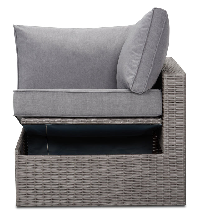 Fauteuil en coin Morris pour la terrasse avec rangement