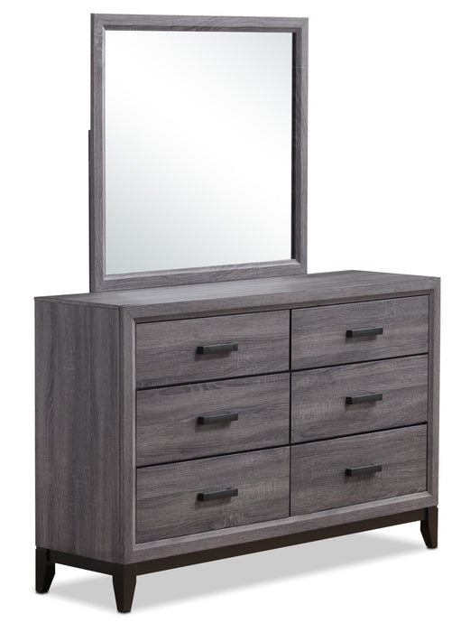 Ensemble de chambre à coucher Kate 7 pièces avec très grand lit