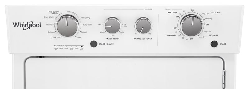 Sécheuse à gaz Whirlpool de 5,9 pi³ - blanche - WGT4027HW