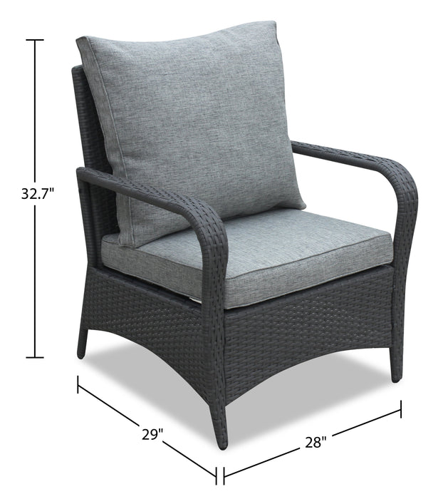 Ensemble de conversation Nassau 4 pièces - gris