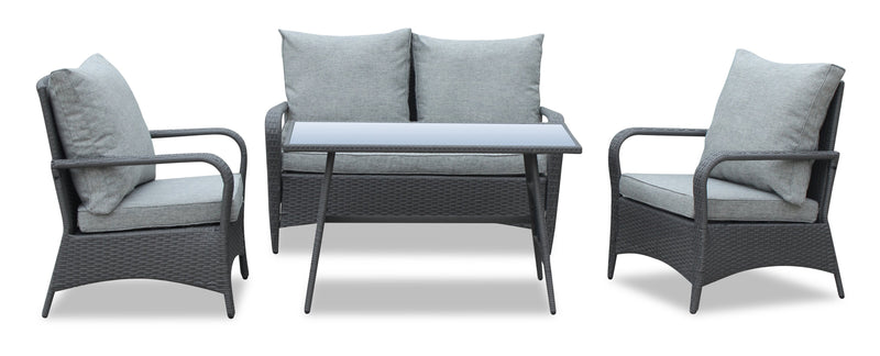 Ensemble de conversation Nassau 4 pièces - gris
