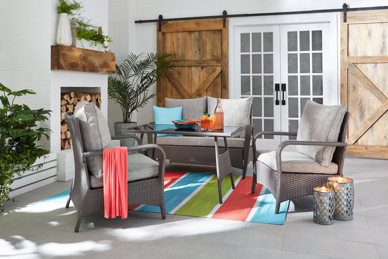 Ensemble de conversation Nassau 4 pièces - gris