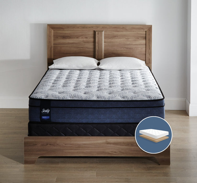 Ensemble matelas ferme Euro-plateau à profil bas Erindale Posturepedic Sealy pour très grand lit