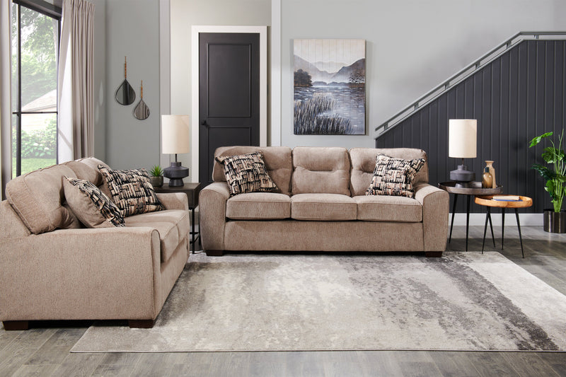 Table d'appoint ronde Nashik de 24 po - gris-brun