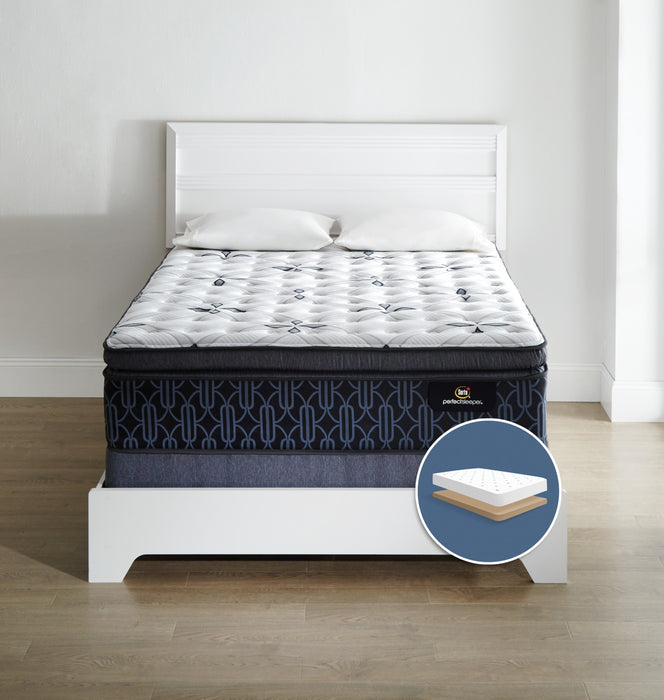 Ensemble moelleux à plateau-coussin épais à profil bas Mansell Perfect Sleeper Serta pour grand lit