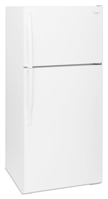 Réfrigérateur Whirlpool de 14,3 pi³ et de 28 po à congélateur supérieur - blanc - WRT134TFDW
