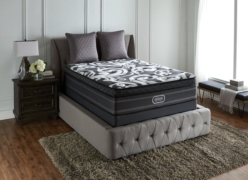 Ensemble matelas semi-ferme Euro-plateau épais Celebration Beautyrest Black pour très grand lit