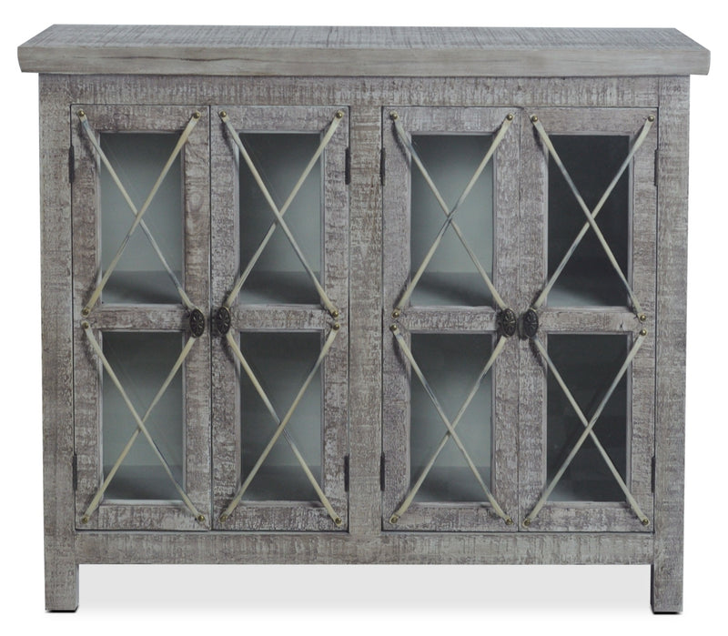 Armoire décorative Makati de 38 po - crème