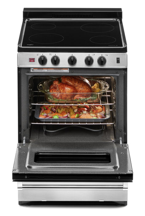 Cuisinière électrique Whirlpool de 2,96 pi³ - acier inoxydable - YWFE50M4HS