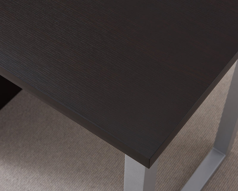 Bureau réversible Oscar de 47 po avec rangement - espresso