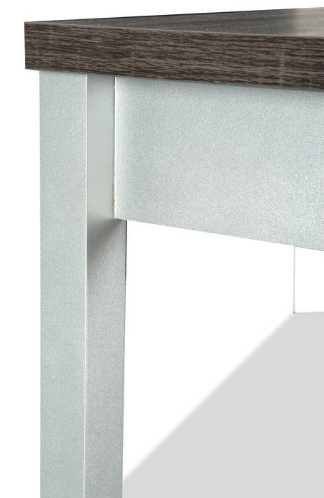 Bureau réversible Oscar de 47 po avec rangement - gris