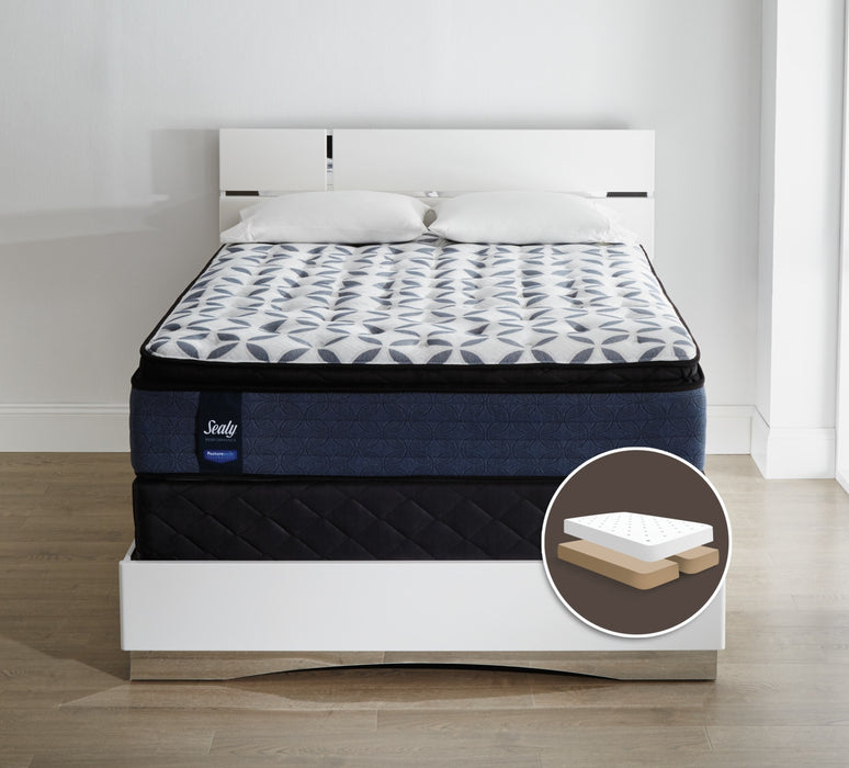 Ensemble moelleux à plateau-coussin divisé Kingsmill Posturepedic de Sealy pour grand lit 