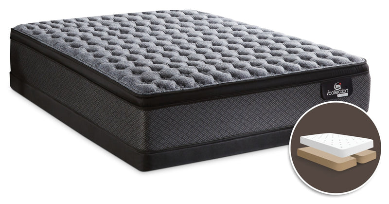Ensemble matelas ferme à Euro-plateau divisé Senna iCollection de Serta pour grand lit 
