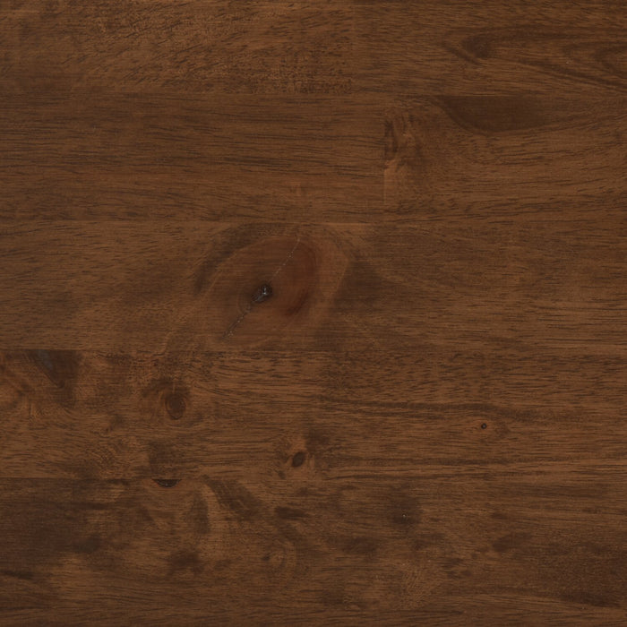 Table de salle à manger Plum de 70,75 po (L) en bois avec apparence de bordures Live Edge - brun muscade