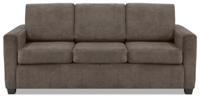 Sofa-lit double Becca en chenille –  anthracite