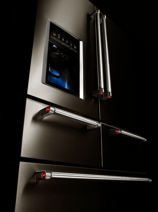 Réfrigérateur KitchenAid de 24 pi³ et de 36 po à multiples portes et à portes françaises - acier inoxydable noir - KRMF706EBS
