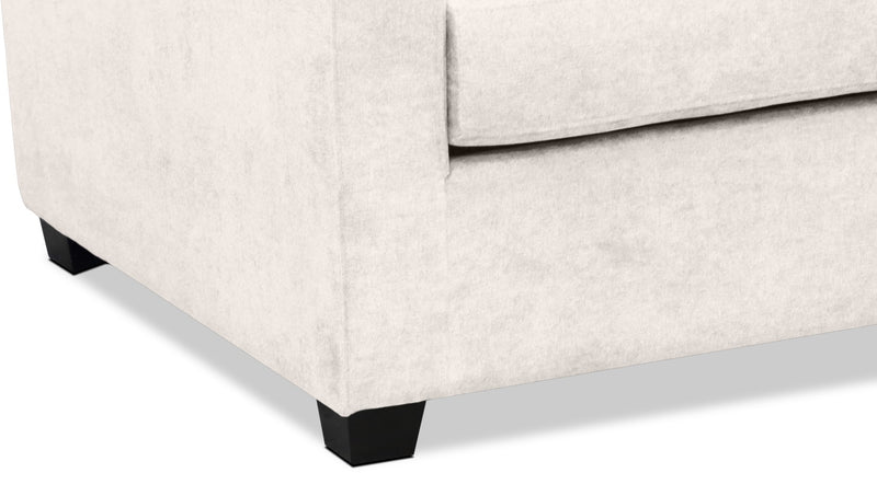 Sofa-lit double Becca en chenille –  argenté