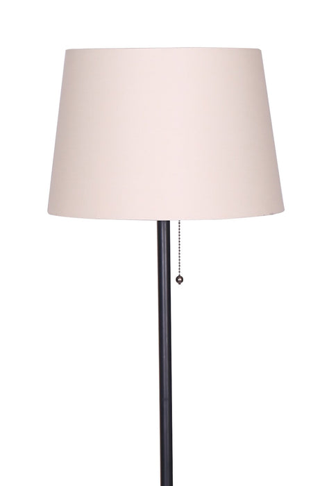 Ensemble 3 lampes Quinn traditionnelles noires, 2 lampes de table et 1 lampe à pied