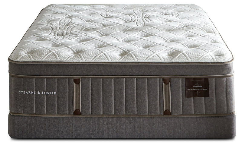 Ensemble matelas moelleux Euro-plateau divisé profil bas Wynford Stearns & Foster pour grand lit