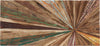 Panneau mural décoratif abstrait en bois – 39 po x 18 po