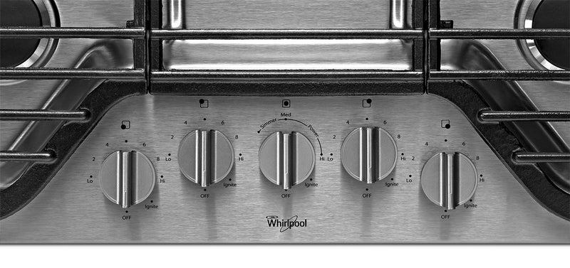 Surface de cuisson à gaz Whirlpool de 30 po – WCG97US0HS