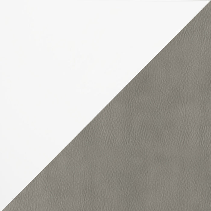 Ensemble de salle à manger Raia 5 pièces avec table et 4 chaises - fabriqué en Italie, base piédestal, moderne, 71 po (L) - blanc