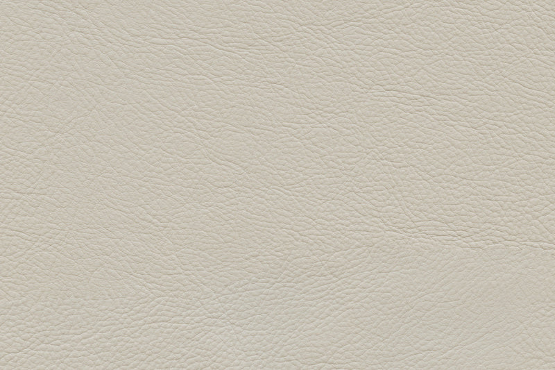 Pouf Kai en cuir véritable – argenté