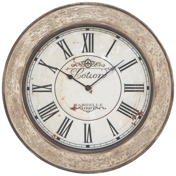 Horloge murale en bois – 24 po x 24 po