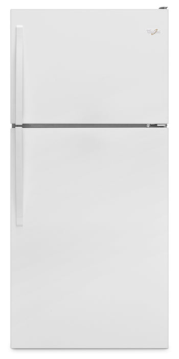 Réfrigérateur Whirlpool de 18,2 pi³ et de 30 po à congélateur supérieur - blanc - WRT318FZDW