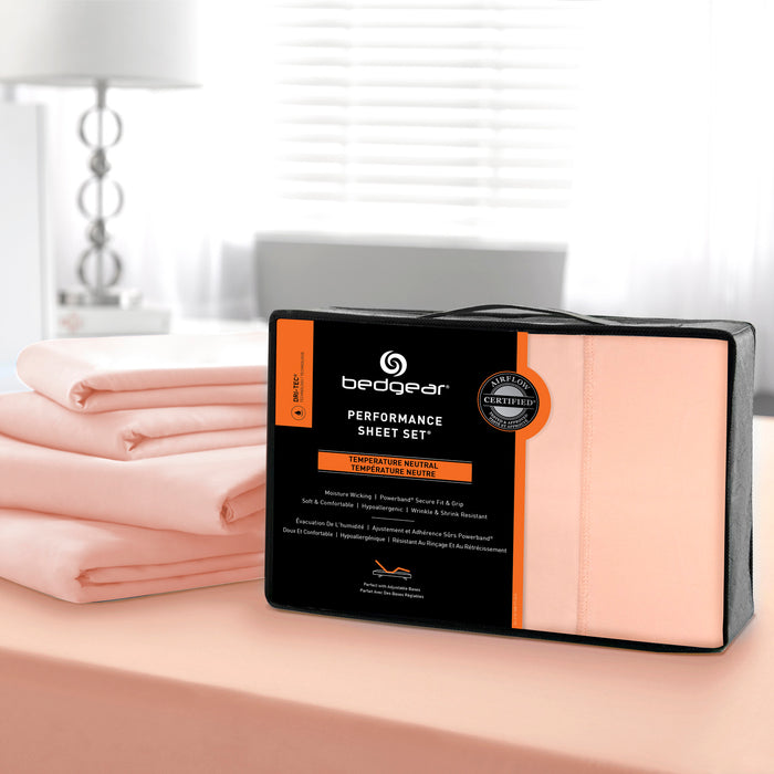 Ensemble de draps Dri-TecMD BEDGEARMD 4 pièces pour grand lit - rose cendré