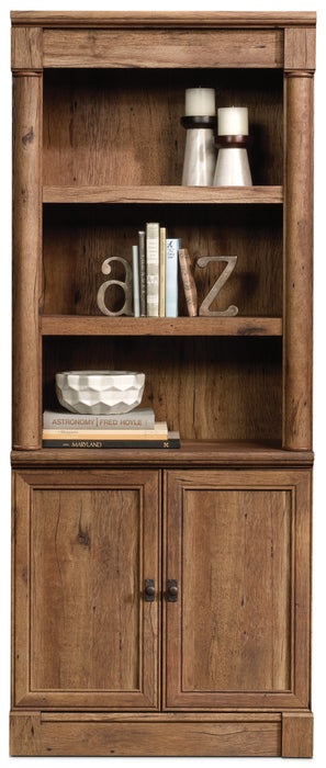 Bibliothèque Vinecrest de 29,37 po avec armoire - chêne antique